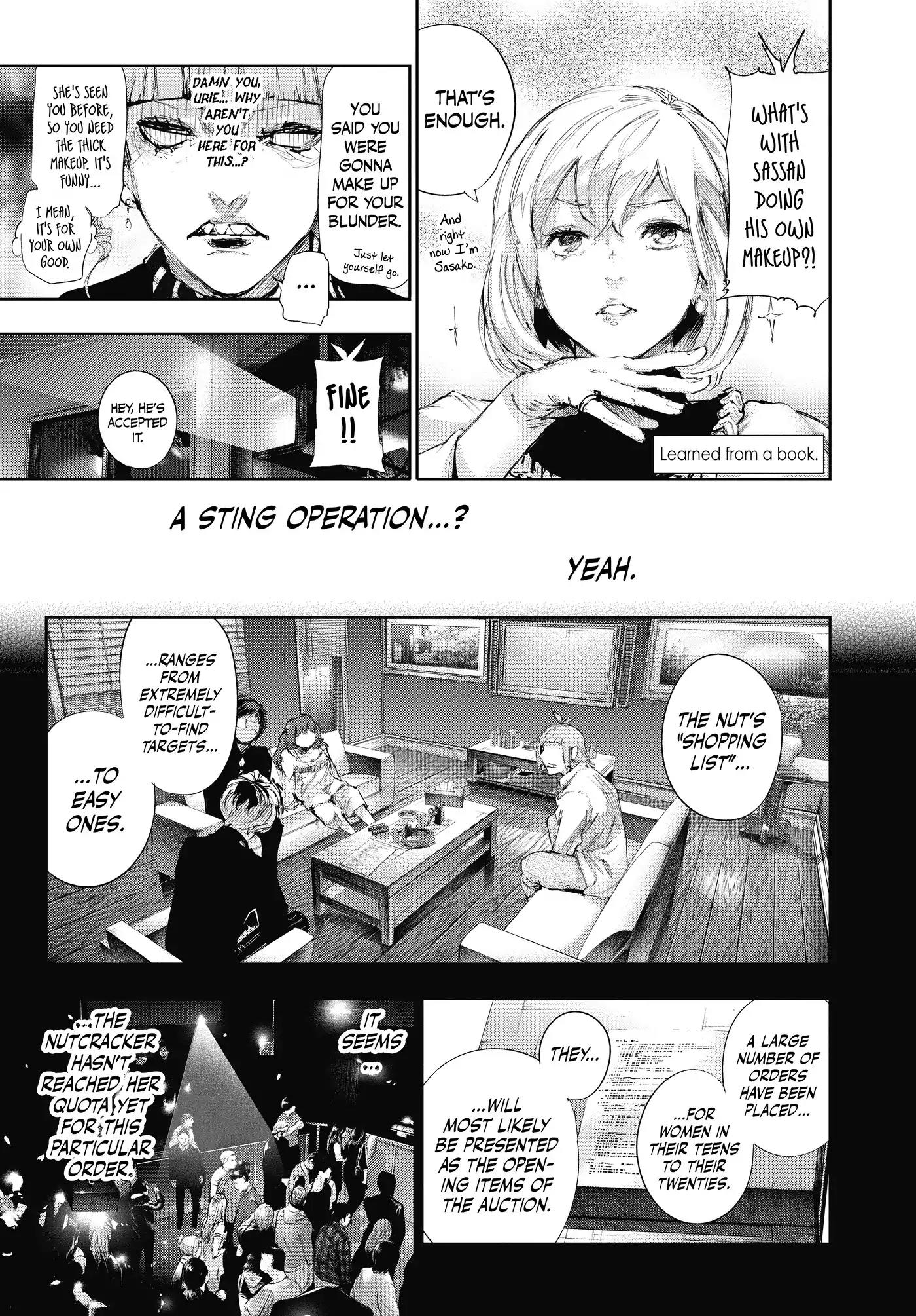 Tokyo Ghoul:re Chapter 13 page 3 - Chapter 13: Let It Rain Blood