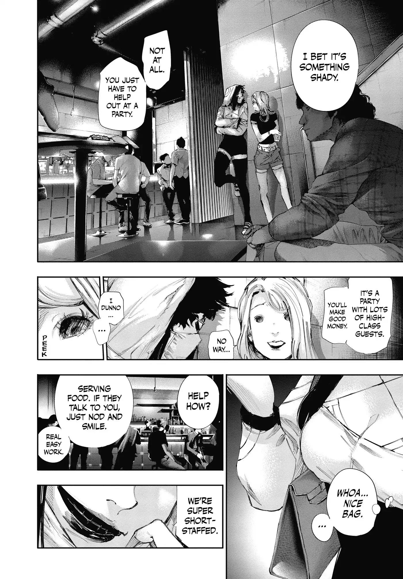 Tokyo Ghoul:re Chapter 13 page 6 - Chapter 13: Let It Rain Blood