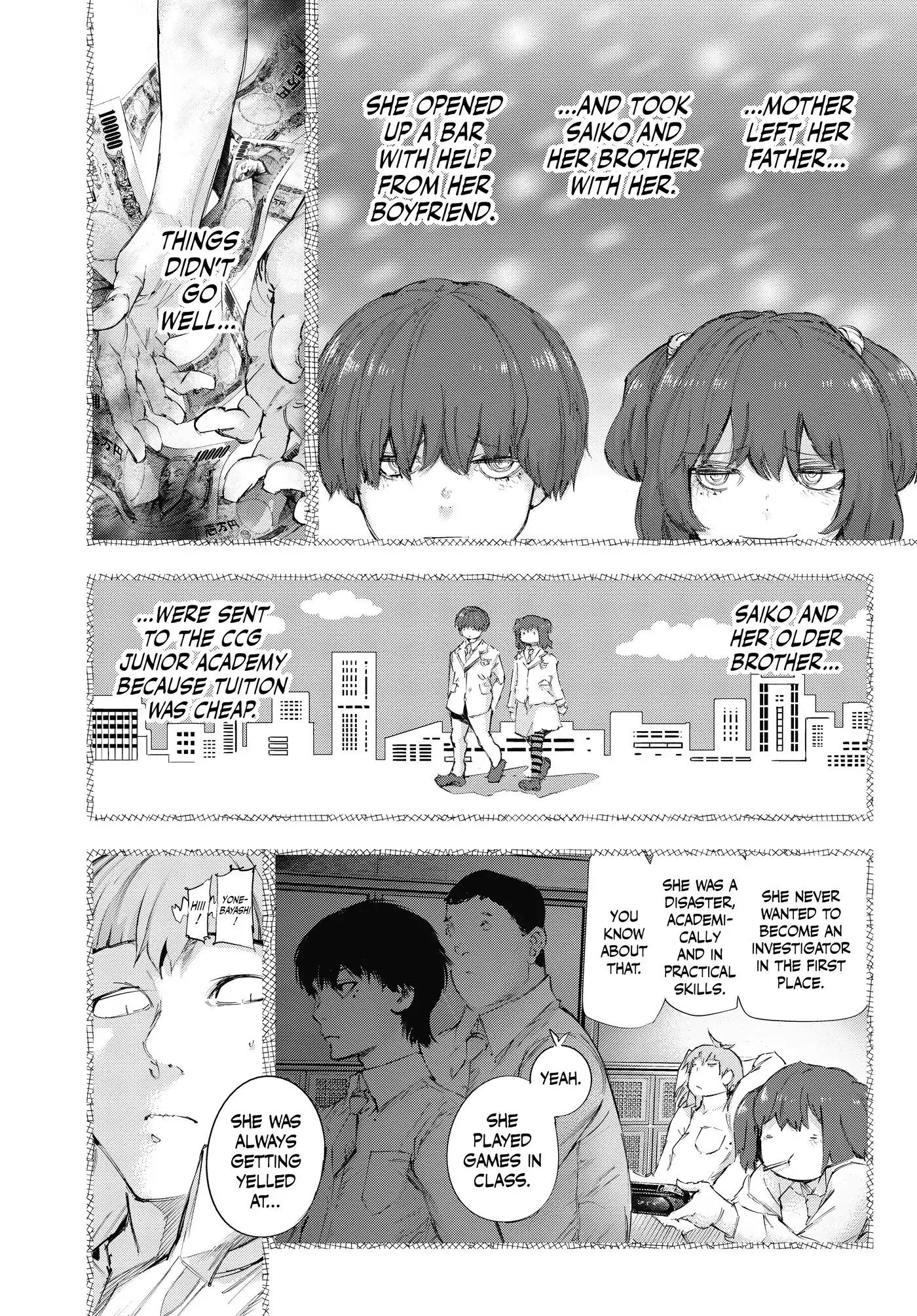 Tokyo Ghoul:re Chapter 13 page 8 - Chapter 13: Let It Rain Blood