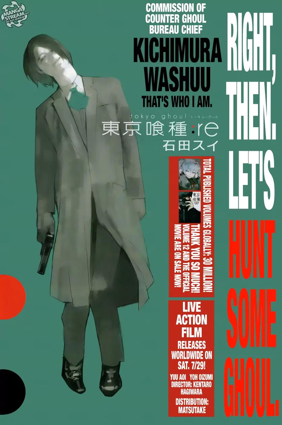 Tokyo Ghoul:re Chapter 133 page 1 - Chapter 133: I've Raised Reapers for Three People