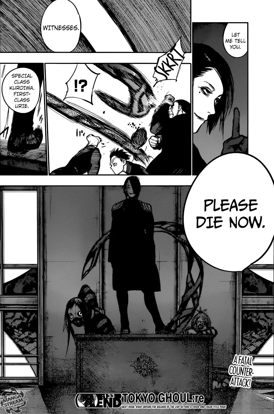 Tokyo Ghoul:re Chapter 133 page 21 - Chapter 133: I've Raised Reapers for Three People