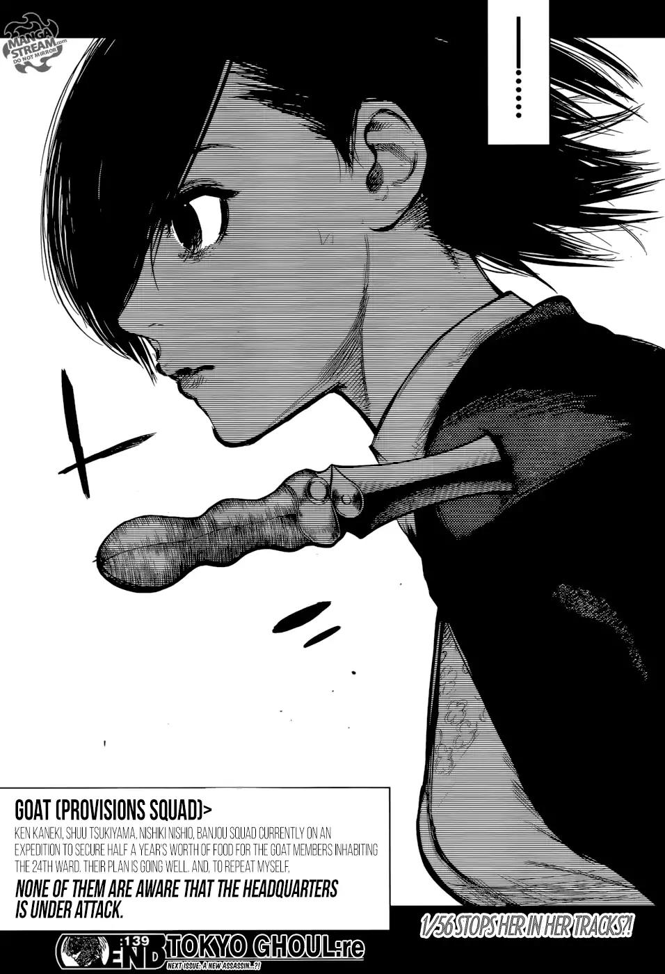 Tokyo Ghoul:re Chapter 139 page 20 - Chapter 139: He Laughs