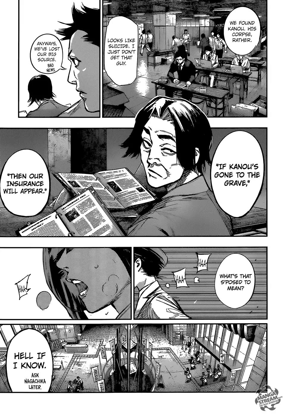 Tokyo Ghoul:re Chapter 149 page 15 - Chapter 149: Splitting Bamboo