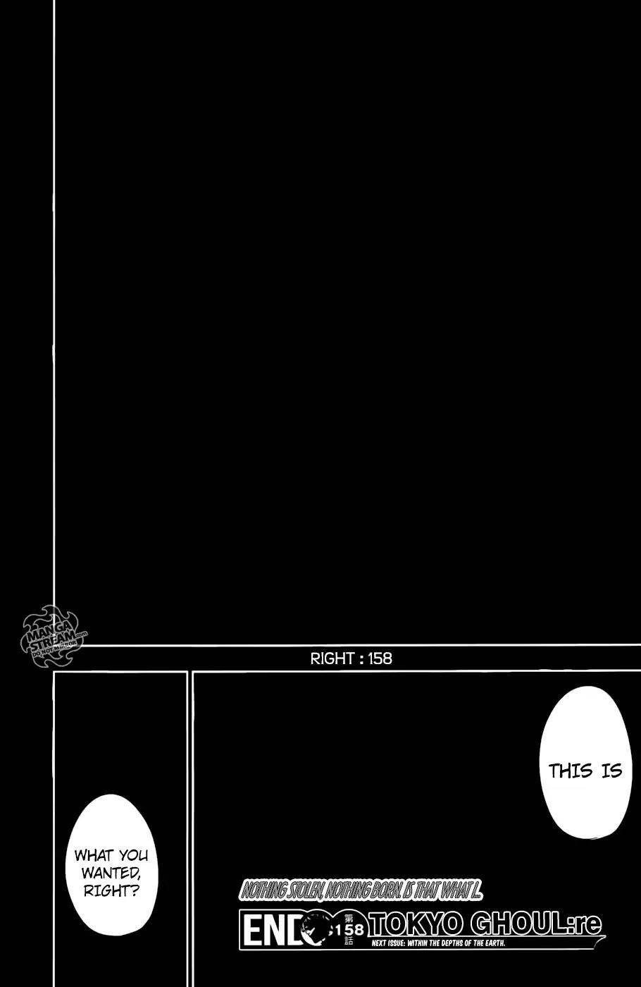 Tokyo Ghoul:re Chapter 158 page 18 - Chapter 158: Right