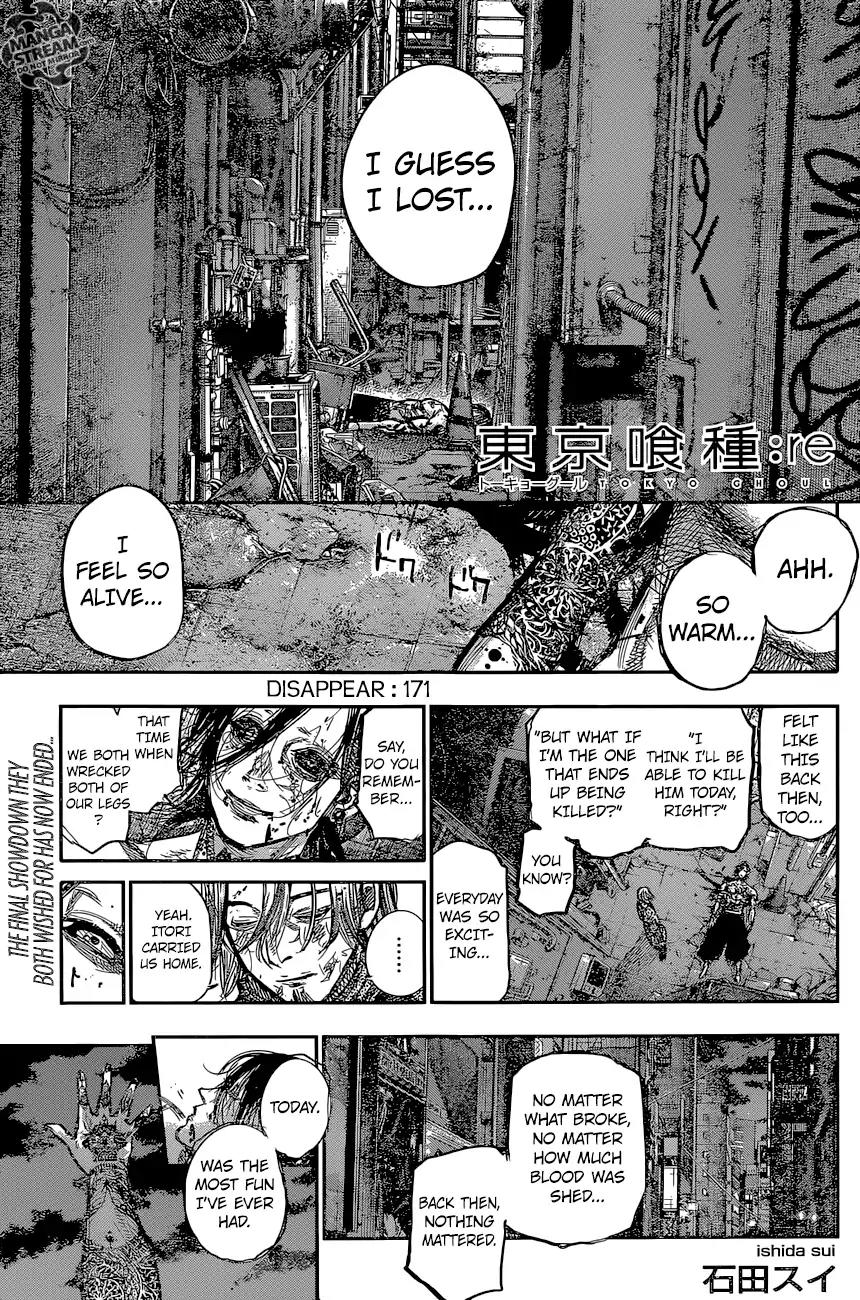 Tokyo Ghoul:re Chapter 171 page 1 - Chapter 171: Disappear