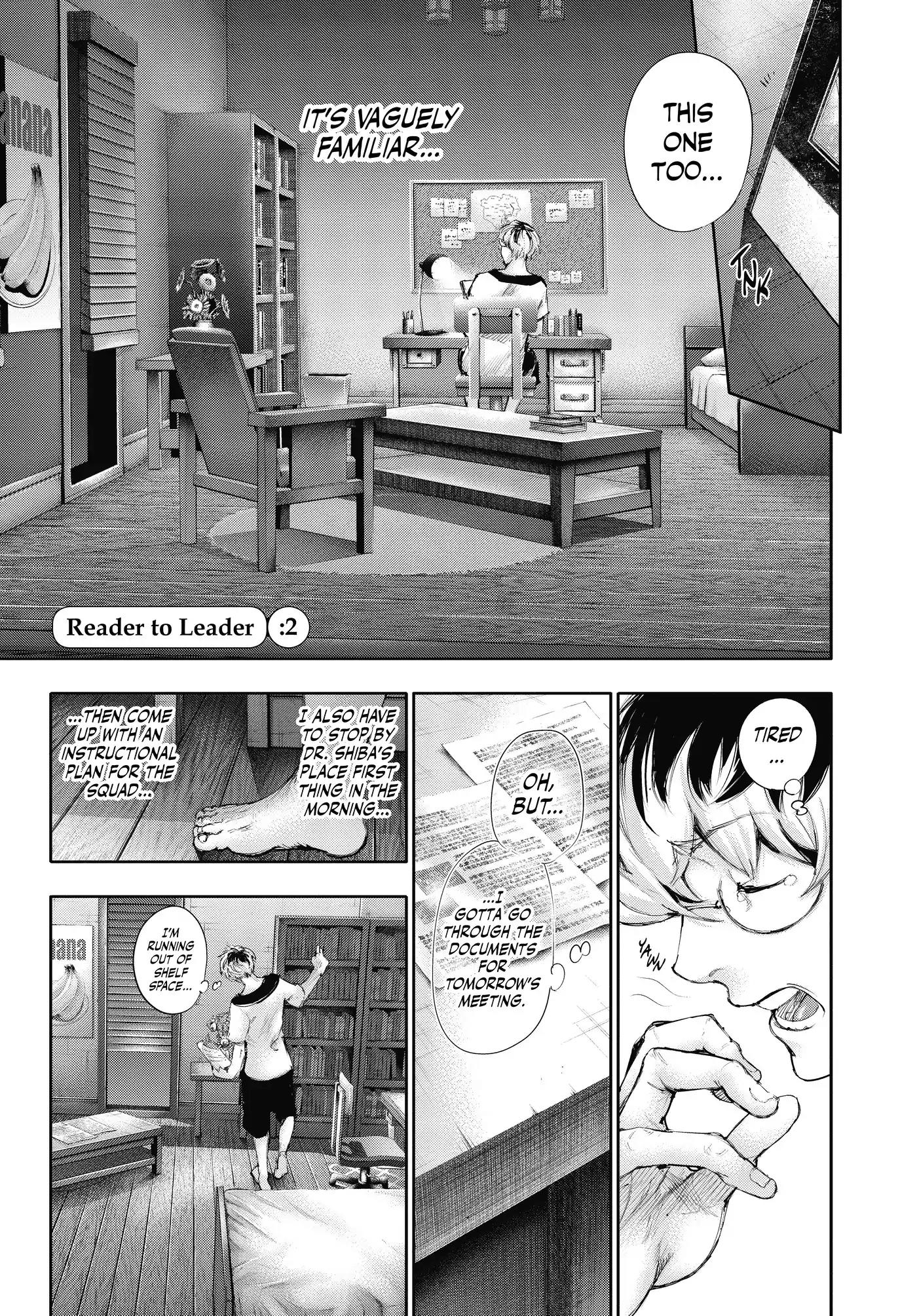 Tokyo Ghoul:re Chapter 2 page 1 - Chapter 2: Reader To Leader