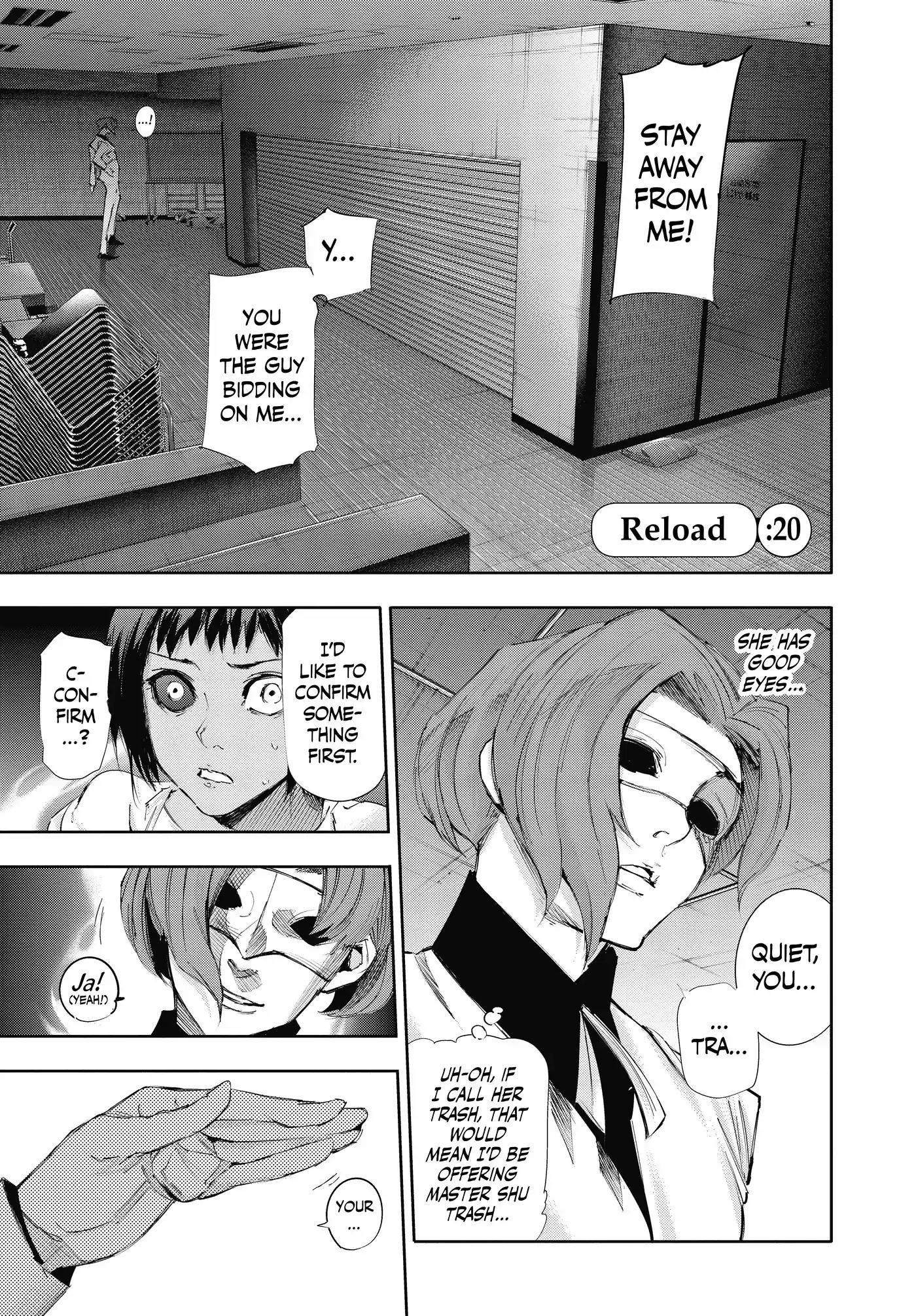 Tokyo Ghoul:re Chapter 20 page 1 - Chapter 20: Reload