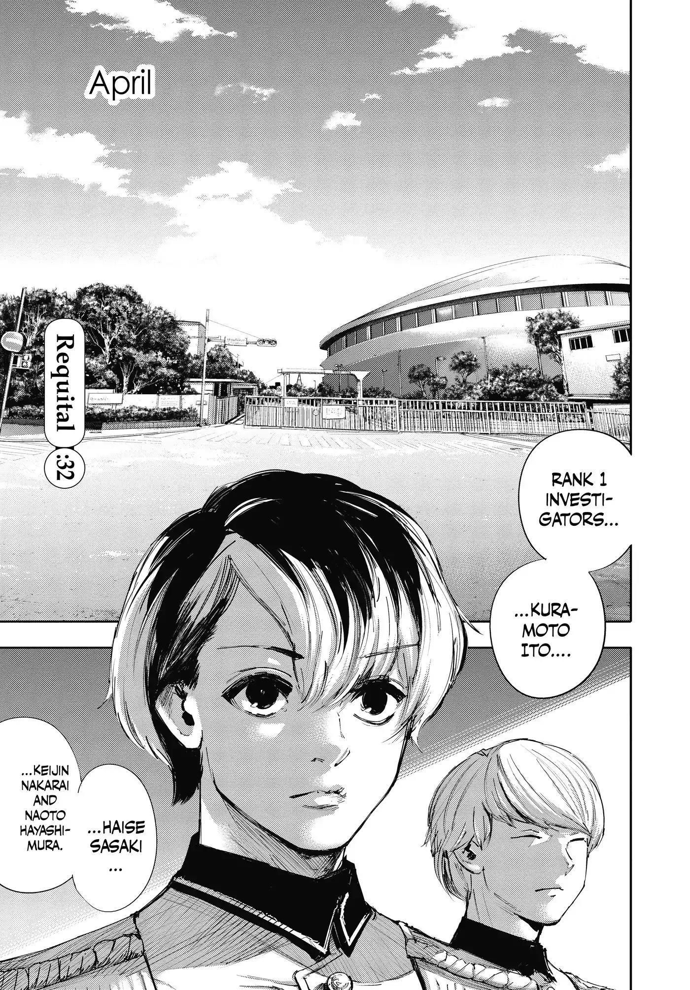 Tokyo Ghoul:re Chapter 32 page 1 - Chapter 32: Requital