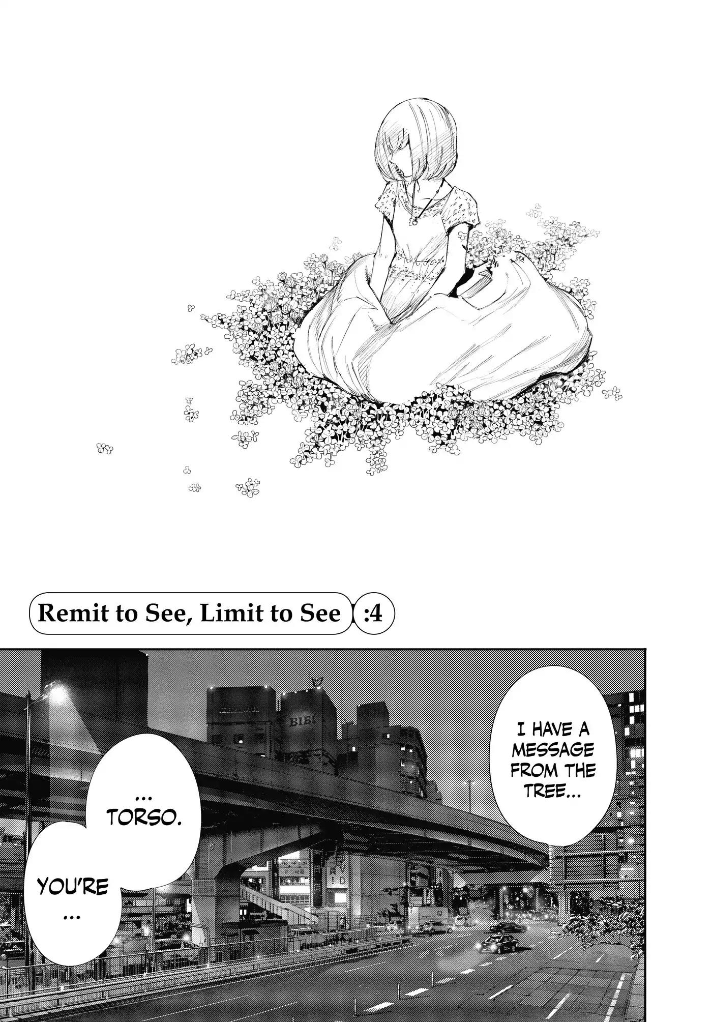 Tokyo Ghoul:re Chapter 4 page 1 - Chapter 4: Remit To See, Limit To See