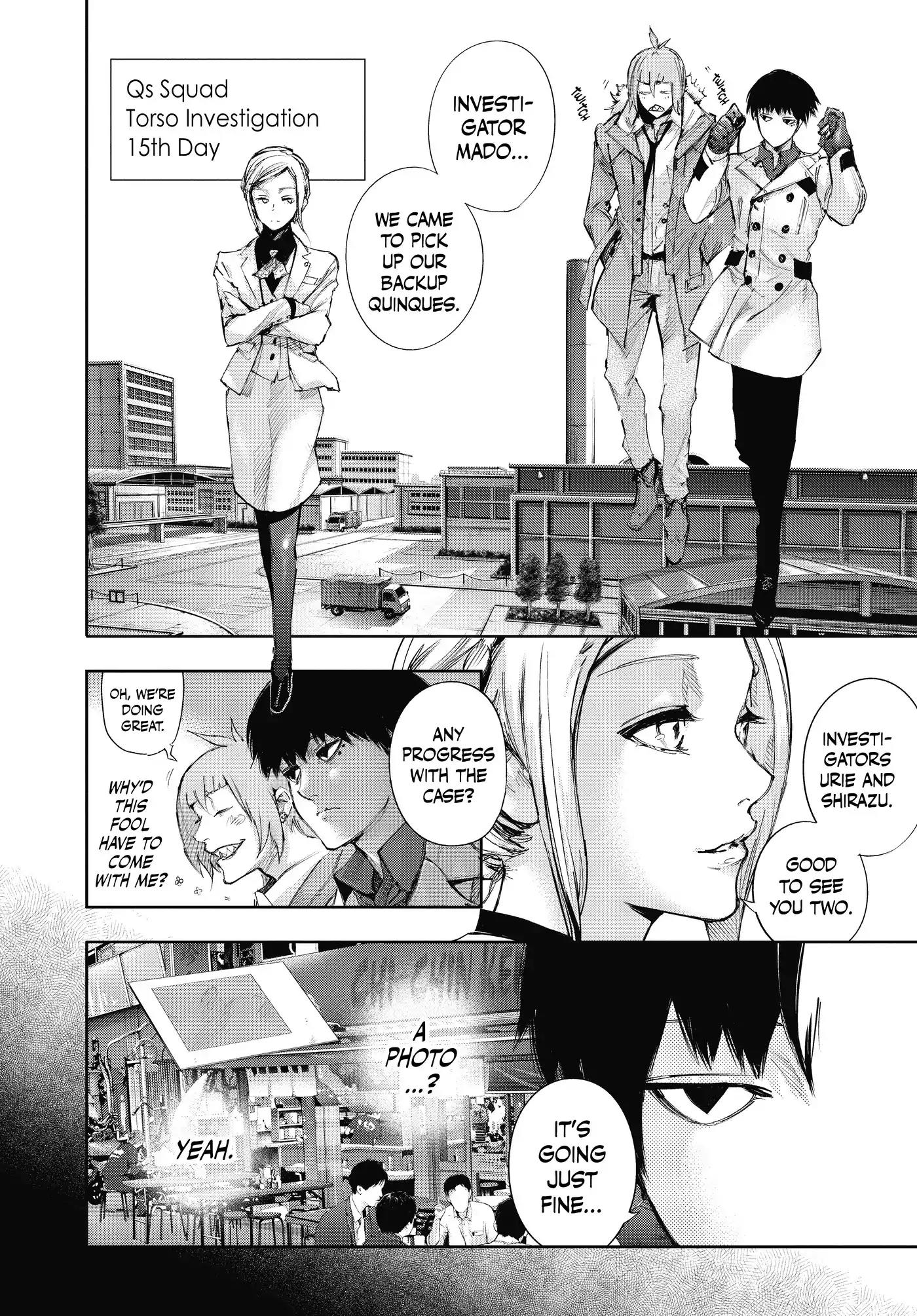 Tokyo Ghoul:re Chapter 4 page 4 - Chapter 4: Remit To See, Limit To See