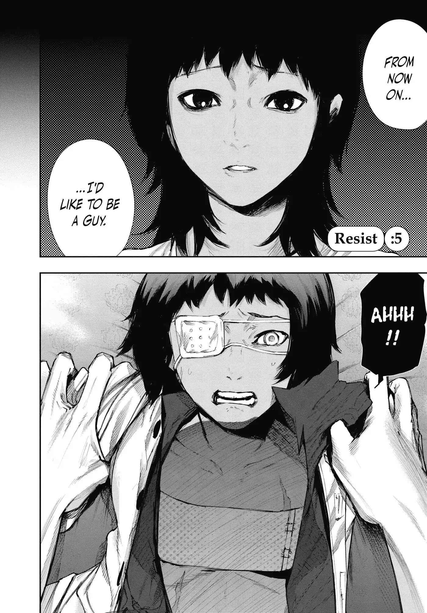 Tokyo Ghoul:re Chapter 5 page 2 - Chapter 5: Resist