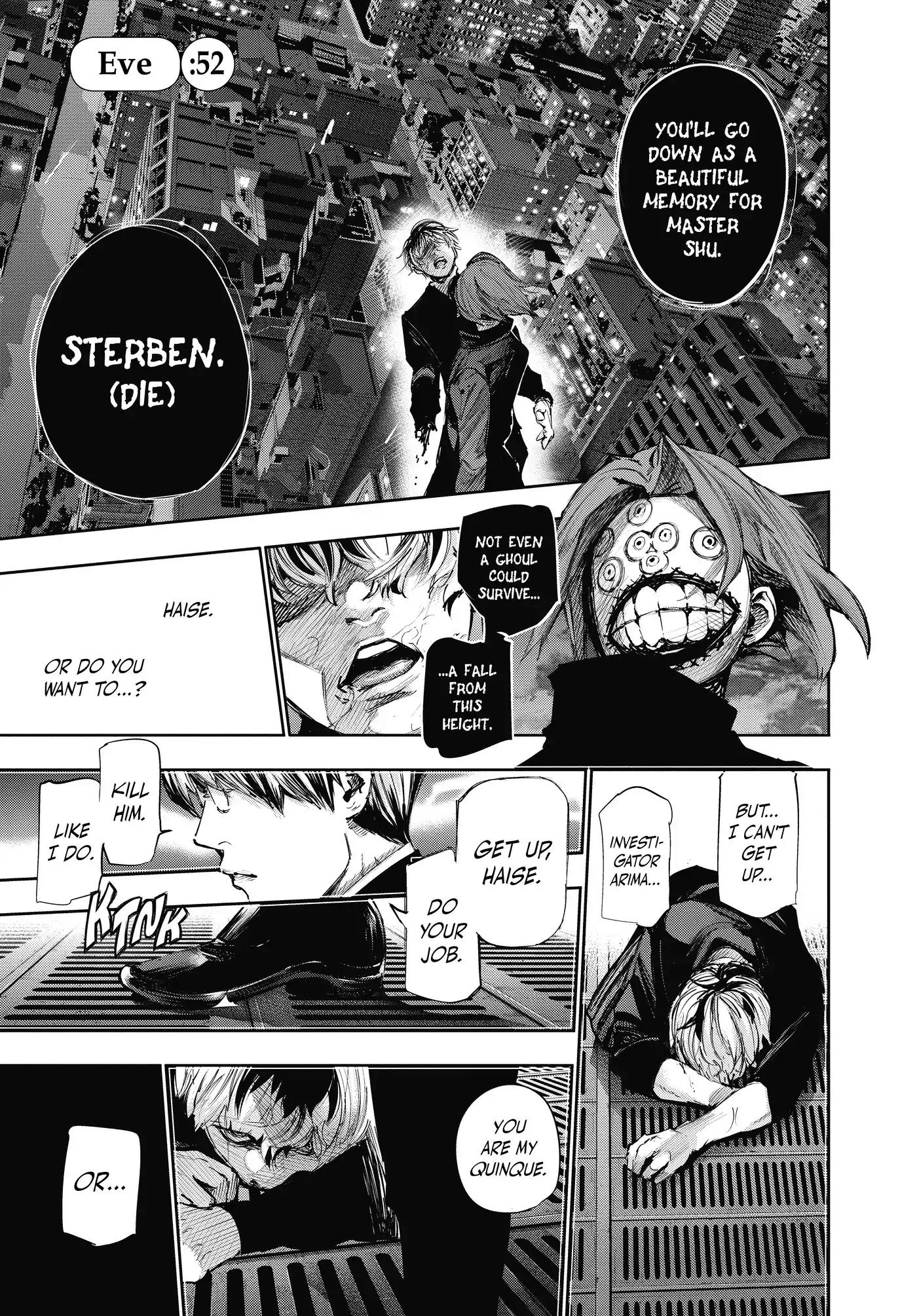 Tokyo Ghoul:re Chapter 52 page 1 - Chapter 52: Eve