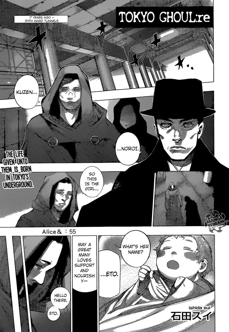 Tokyo Ghoul:re Chapter 55 page 1 - Chapter 55: Alice&
