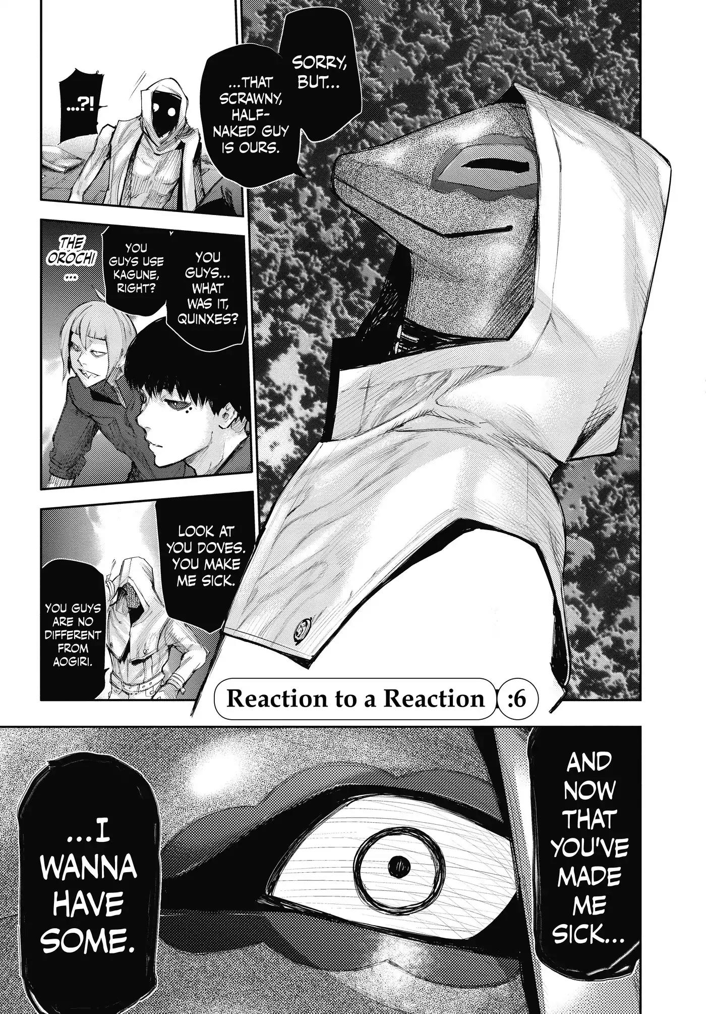 Tokyo Ghoul:re Chapter 6 page 1 - Chapter 6: Reaction To A Reaction