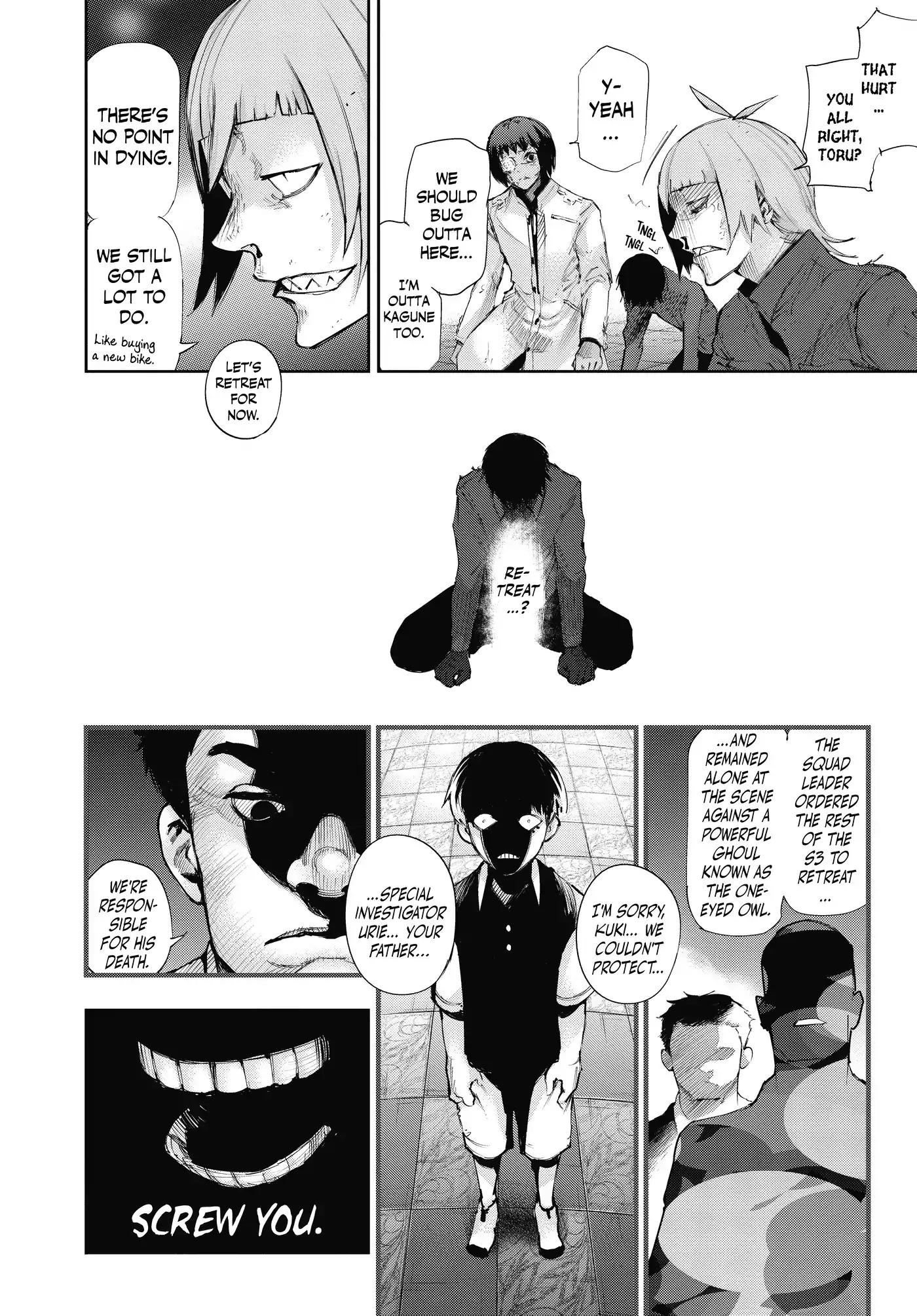 Tokyo Ghoul:re Chapter 6 page 9 - Chapter 6: Reaction To A Reaction