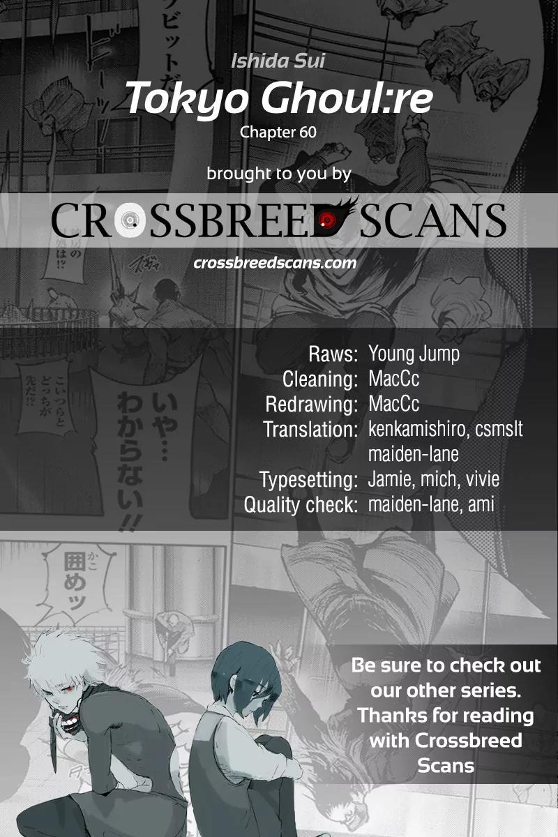 Tokyo Ghoul:re Chapter 60 page 1 - Chapter 60: Traces of Blood