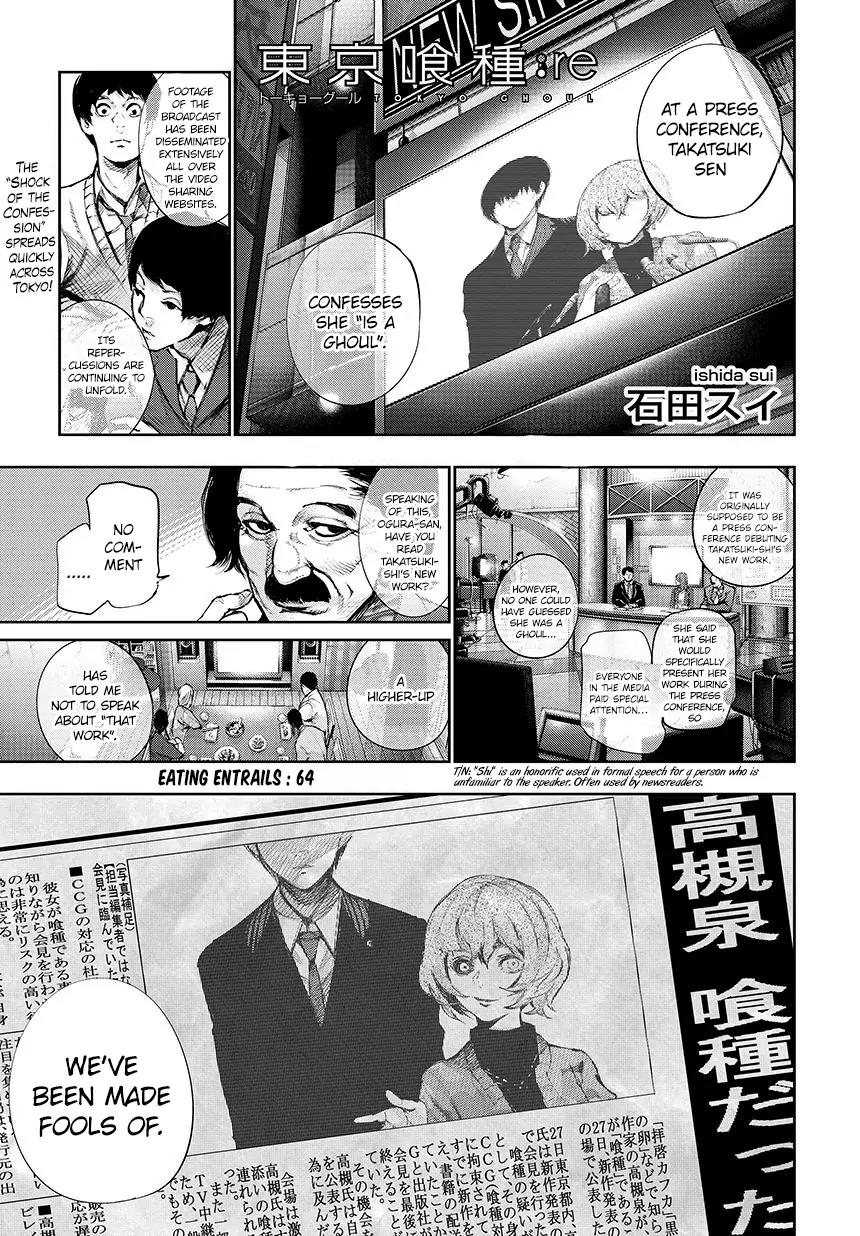 Tokyo Ghoul:re Chapter 64 page 2 - Chapter 64: Eating Entrails