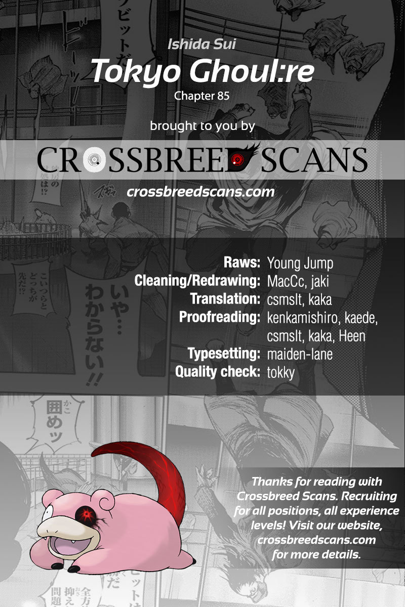 Tokyo Ghoul:re Chapter 85 page 1 - Chapter 85 : White Box