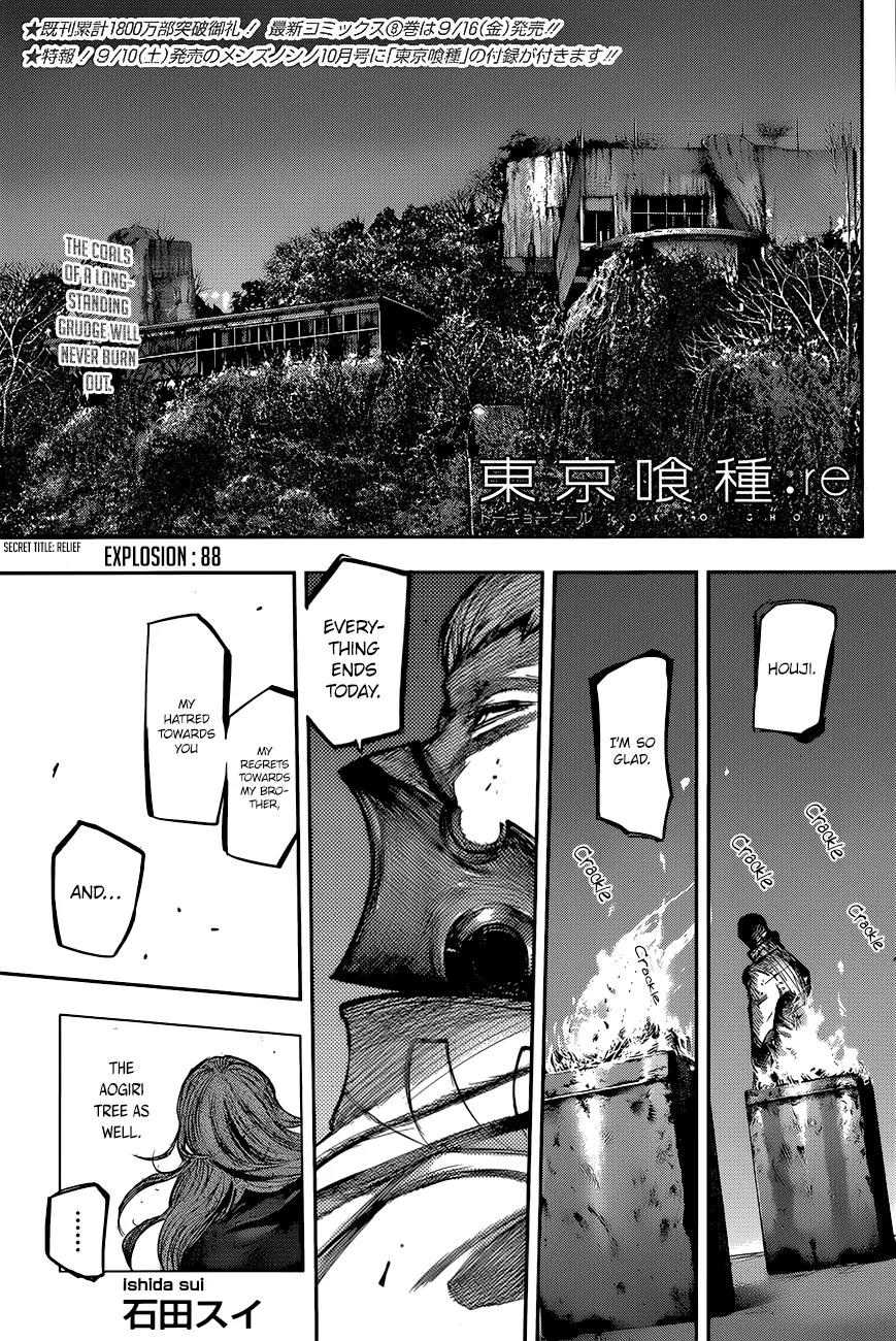 Tokyo Ghoul:re Chapter 88 page 2 - Chapter 88: Explosion (Relief)
