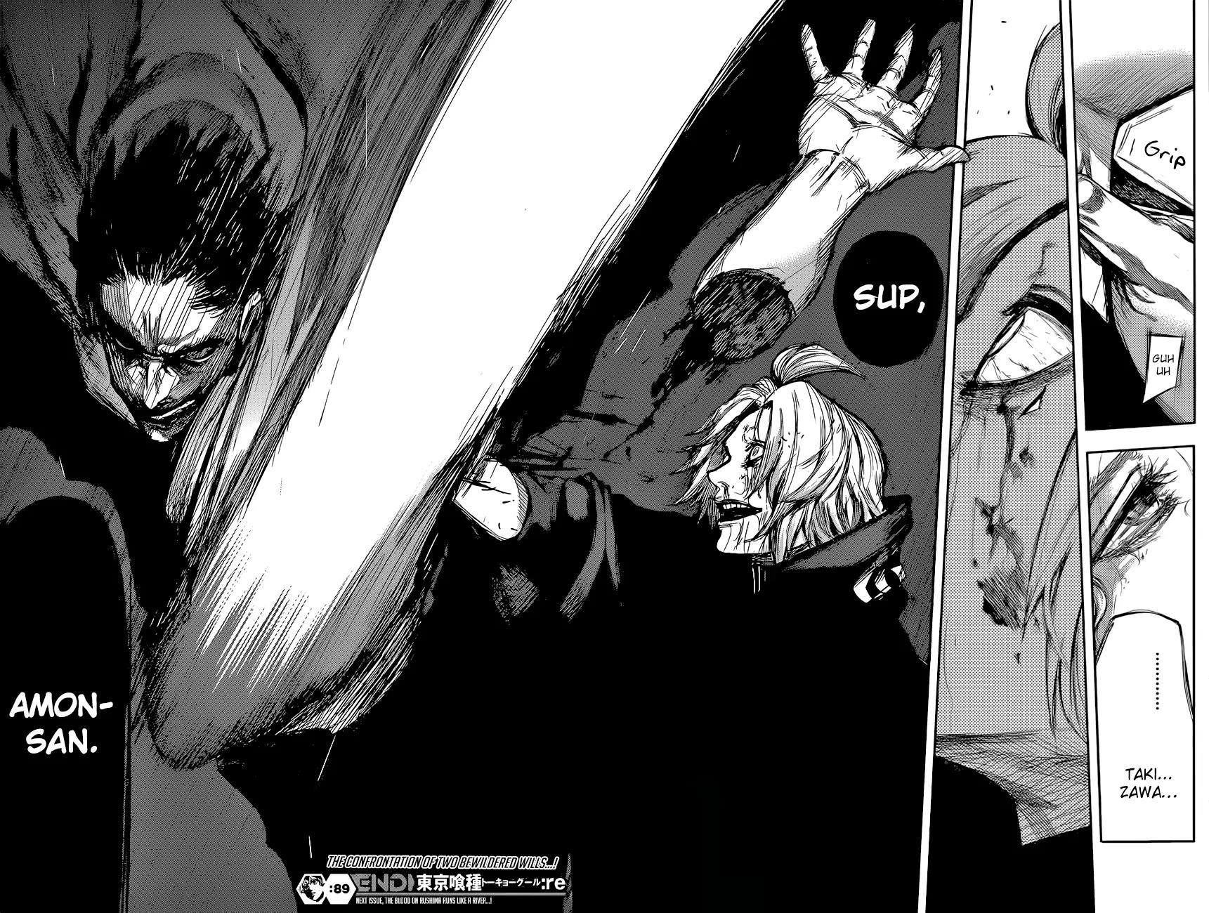 Tokyo Ghoul:re Chapter 89 page 18 - Chapter 89: Urge to Vomit