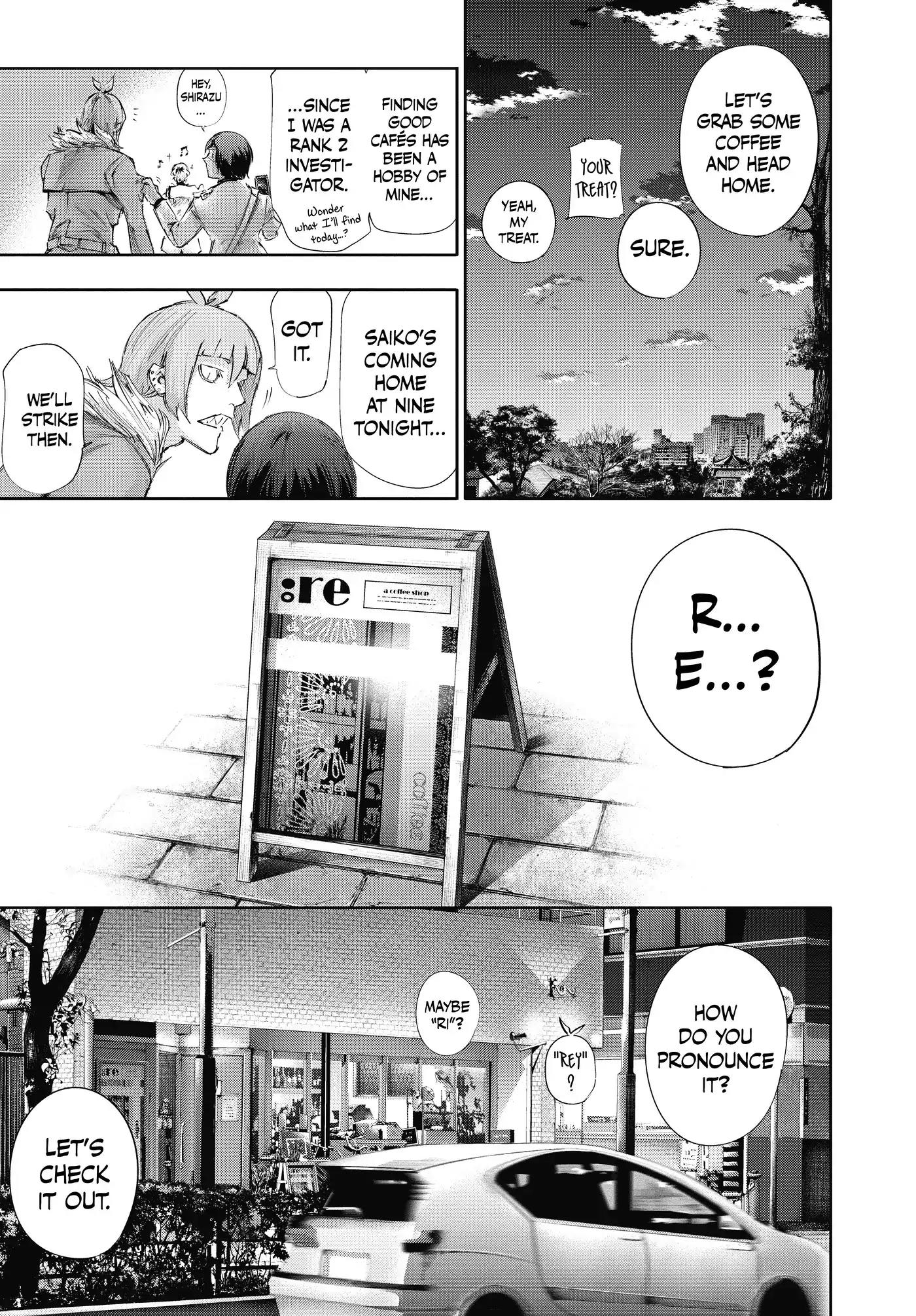 Tokyo Ghoul:re Chapter 9 page 15 - Chapter 9: Recreation