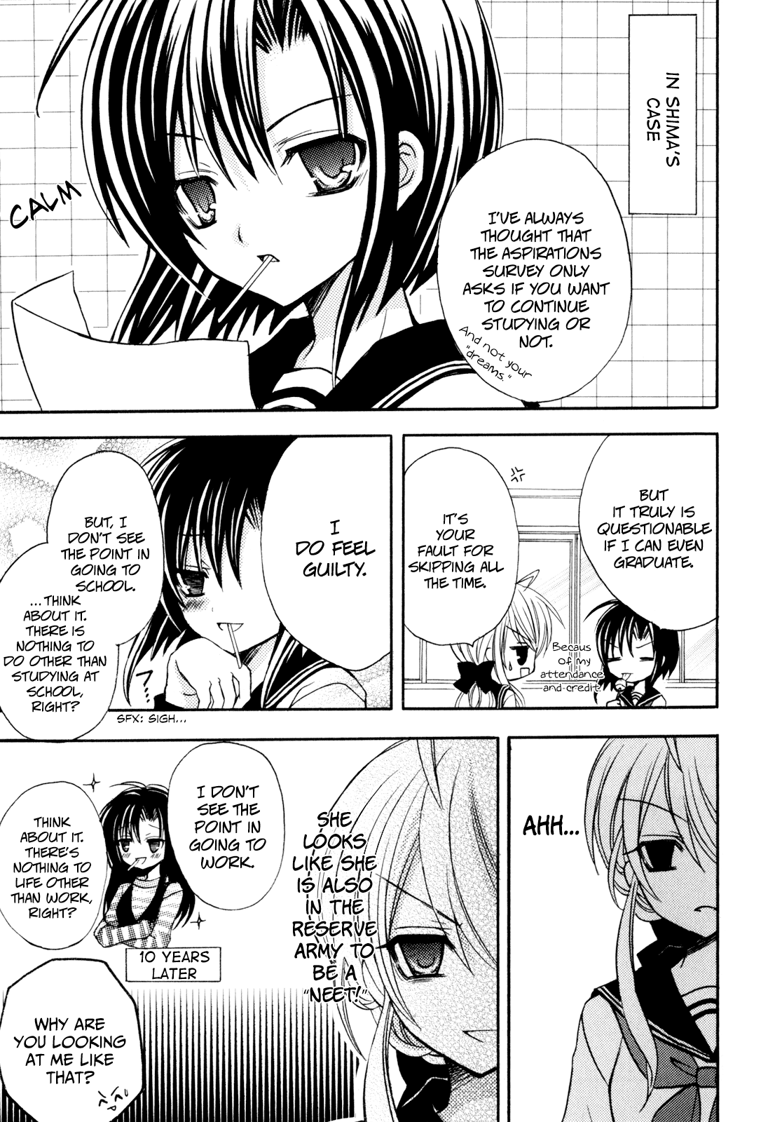 Tokyo Innocent Chapter 39.5 page 12 - Chapter 39.5: Future Aspirations Survey and Everyone's Dreams + Special Side Story