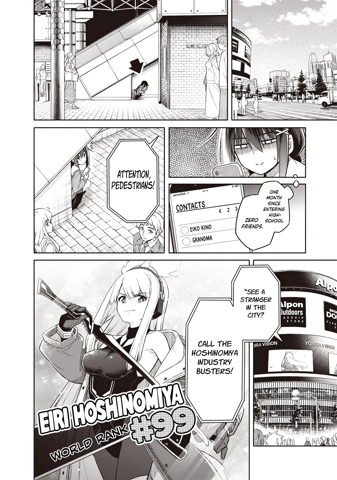 Tokyo KINOKO: The World's Strongest High School Girl with the Weakest Social Skills Chapter 1 page 8 - Chapter 1: The High School Girl Ranked #1 In The World