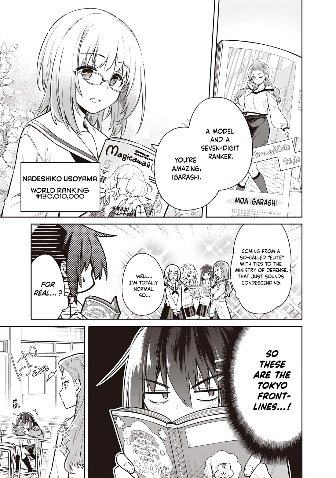 Tokyo KINOKO: The World's Strongest High School Girl with the Weakest Social Skills Chapter 2 page 10 - Chapter 2: Let's Become Friends