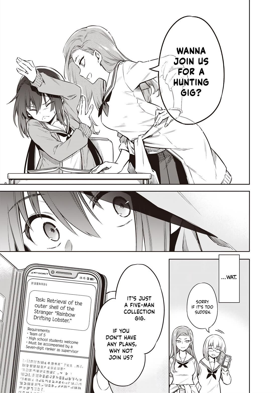 Tokyo KINOKO: The World's Strongest High School Girl with the Weakest Social Skills Chapter 2 page 12 - Chapter 2: Let's Become Friends