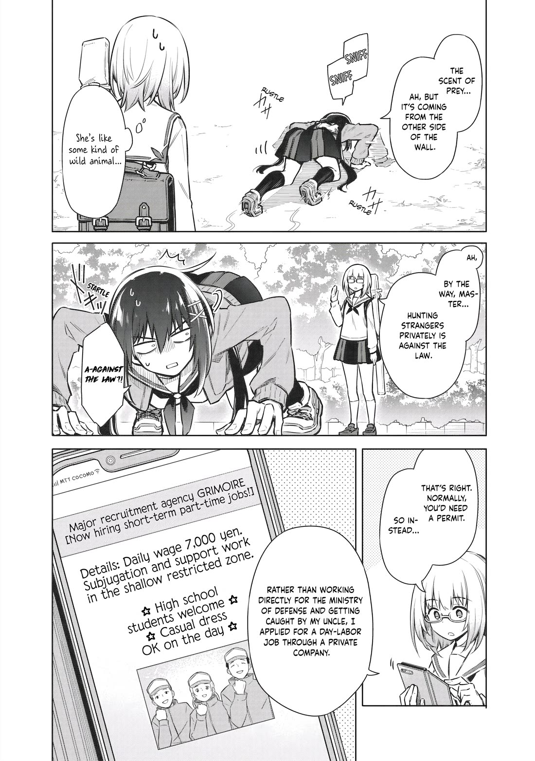 Tokyo KINOKO: The World's Strongest High School Girl with the Weakest Social Skills Chapter 5 page 4 - Chapter 5: Stranger-Hunting Gig