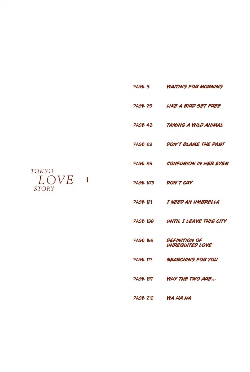 Tokyo Love Story Chapter 1 page 4 - Chapter 1: Waiting For Morning
