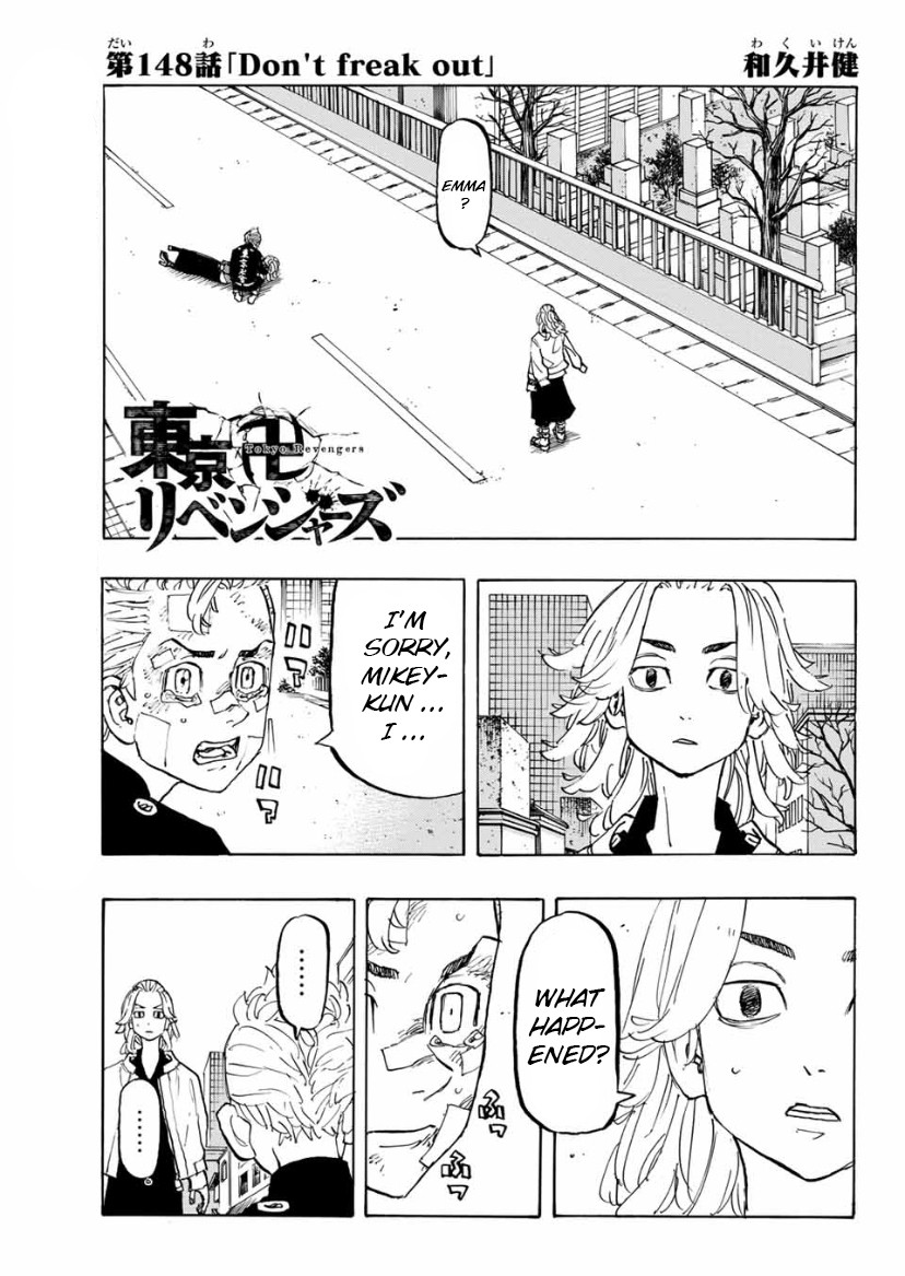 Tokyo Manji Revengers Chapter 148 page 1 - Chapter 148: Don't freak out