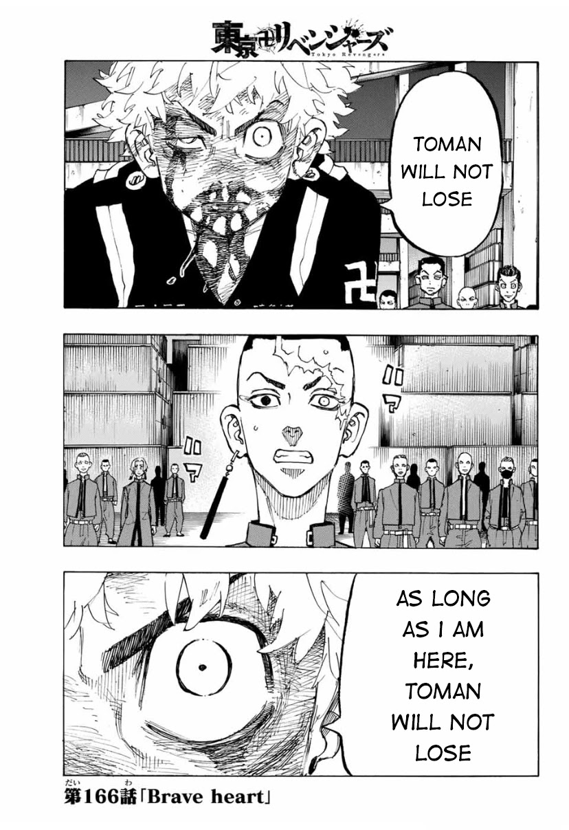Tokyo Manji Revengers Chapter 166 page 1 - Chapter 166: Brave Heart