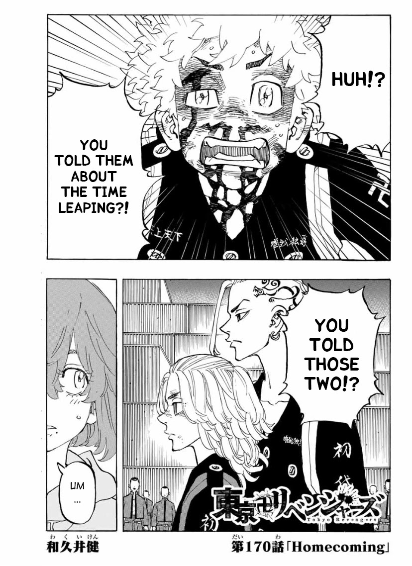 Tokyo Manji Revengers Chapter 170 page 1 - Chapter 170: Homecoming