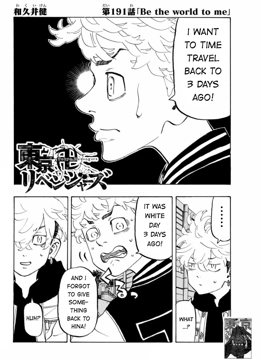 Tokyo Manji Revengers Chapter 191 page 2 - Chapter 191: Be The World To Me