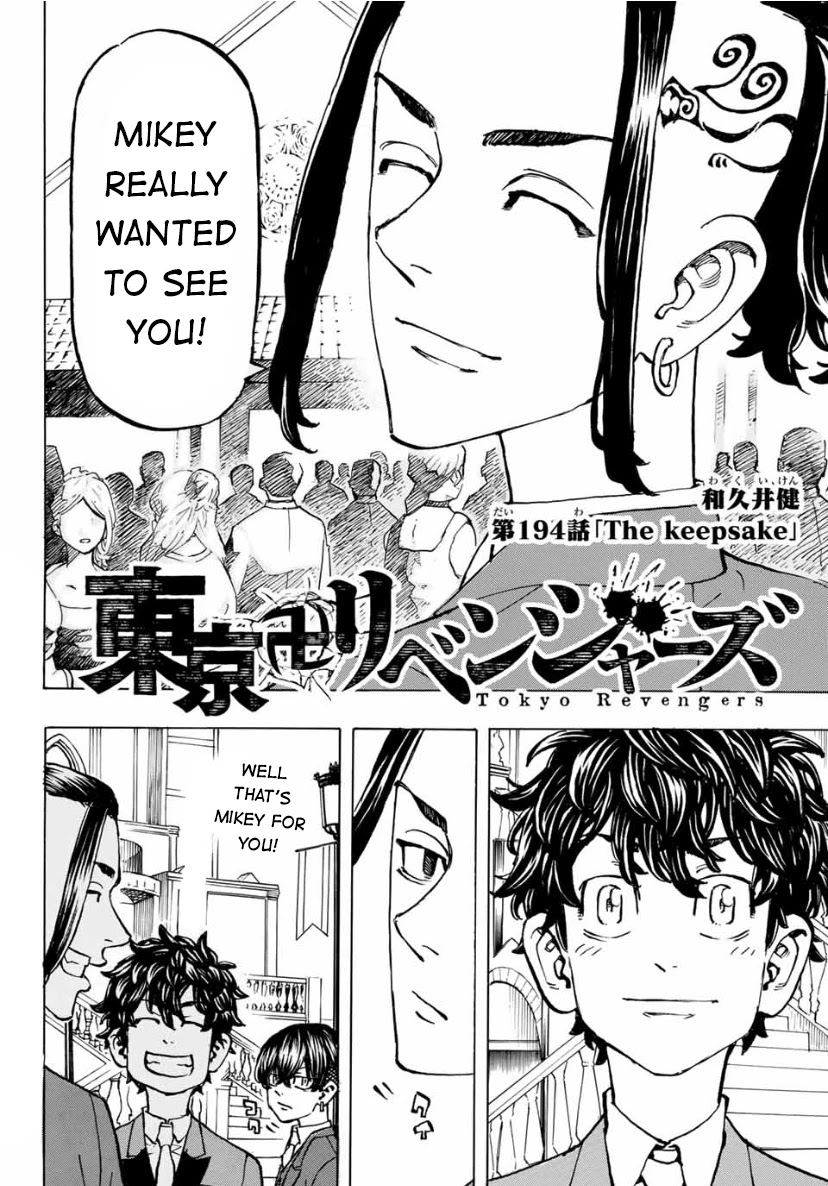 Tokyo Manji Revengers Chapter 194 page 2 - Chapter 194: The Keepsake