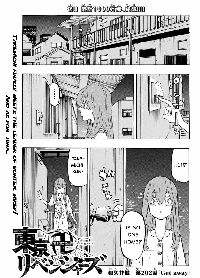 Tokyo Manji Revengers Chapter 202 page 1 - Chapter 202: Get away