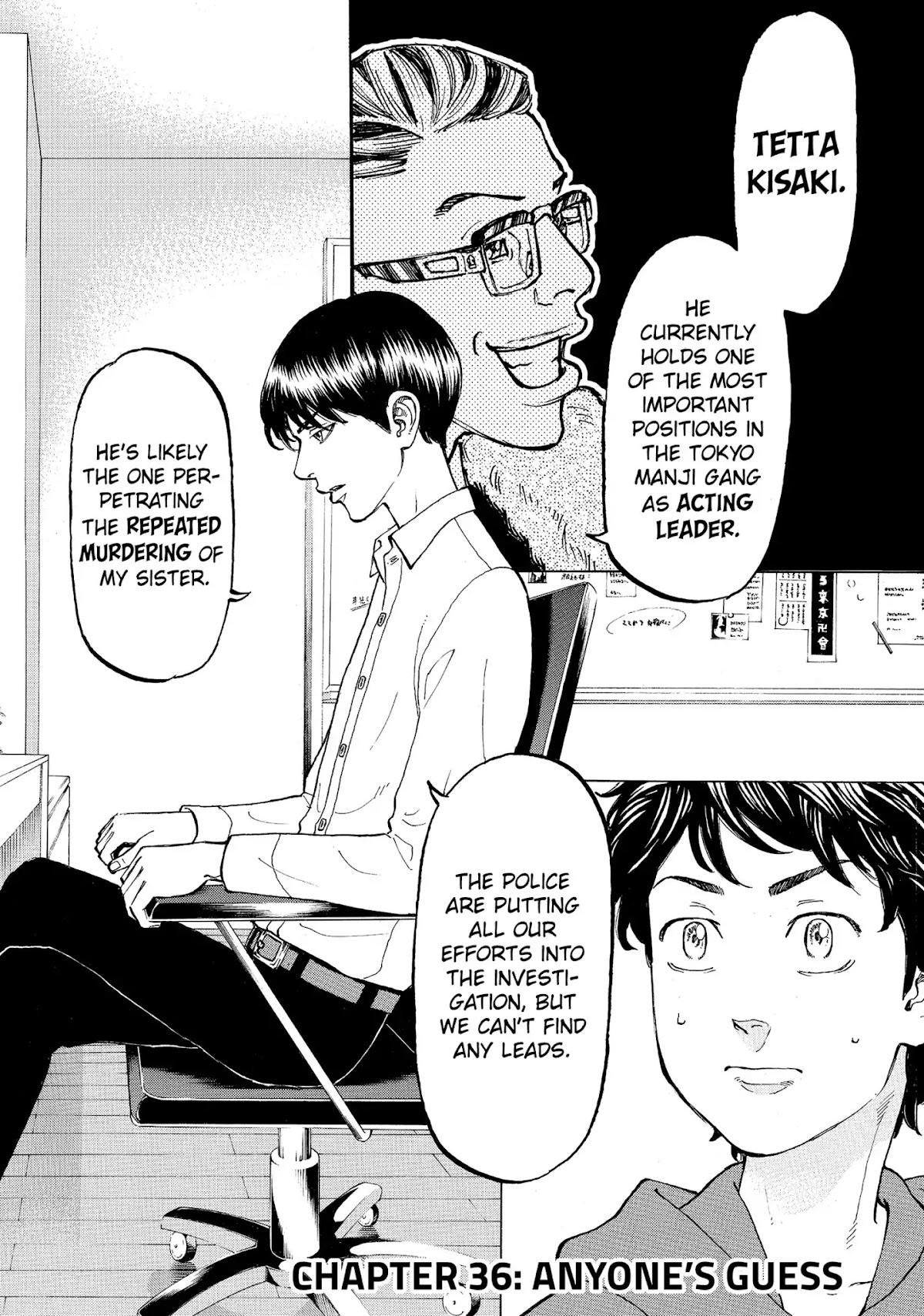 Tokyo Manji Revengers Chapter 36 page 2 - Chapter 36: Anyone's Guess