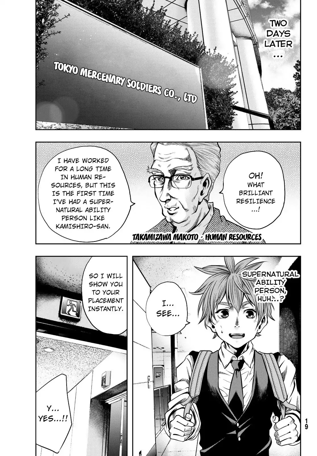 Tokyo Mercenary Soldiers Co., LTD Chapter 1 page 11 - Chapter 1: The job interview of Kamishiro Youhei