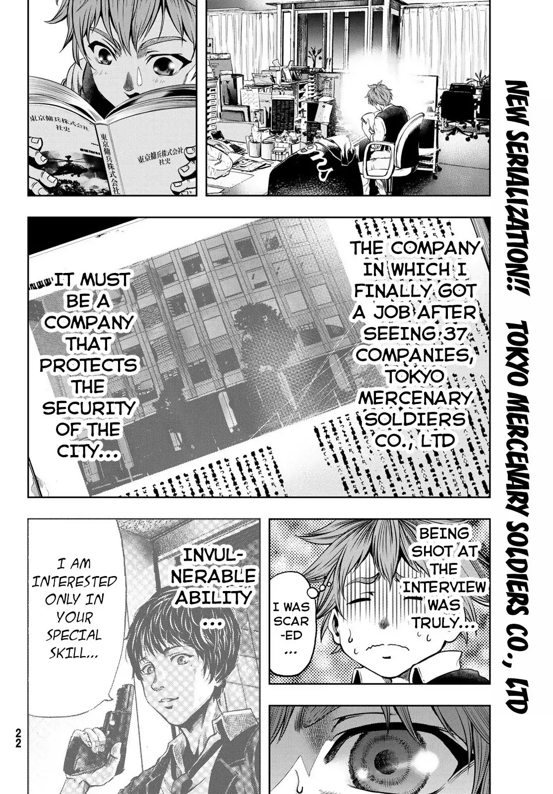 Tokyo Mercenary Soldiers Co., LTD Chapter 1 page 14 - Chapter 1: The job interview of Kamishiro Youhei
