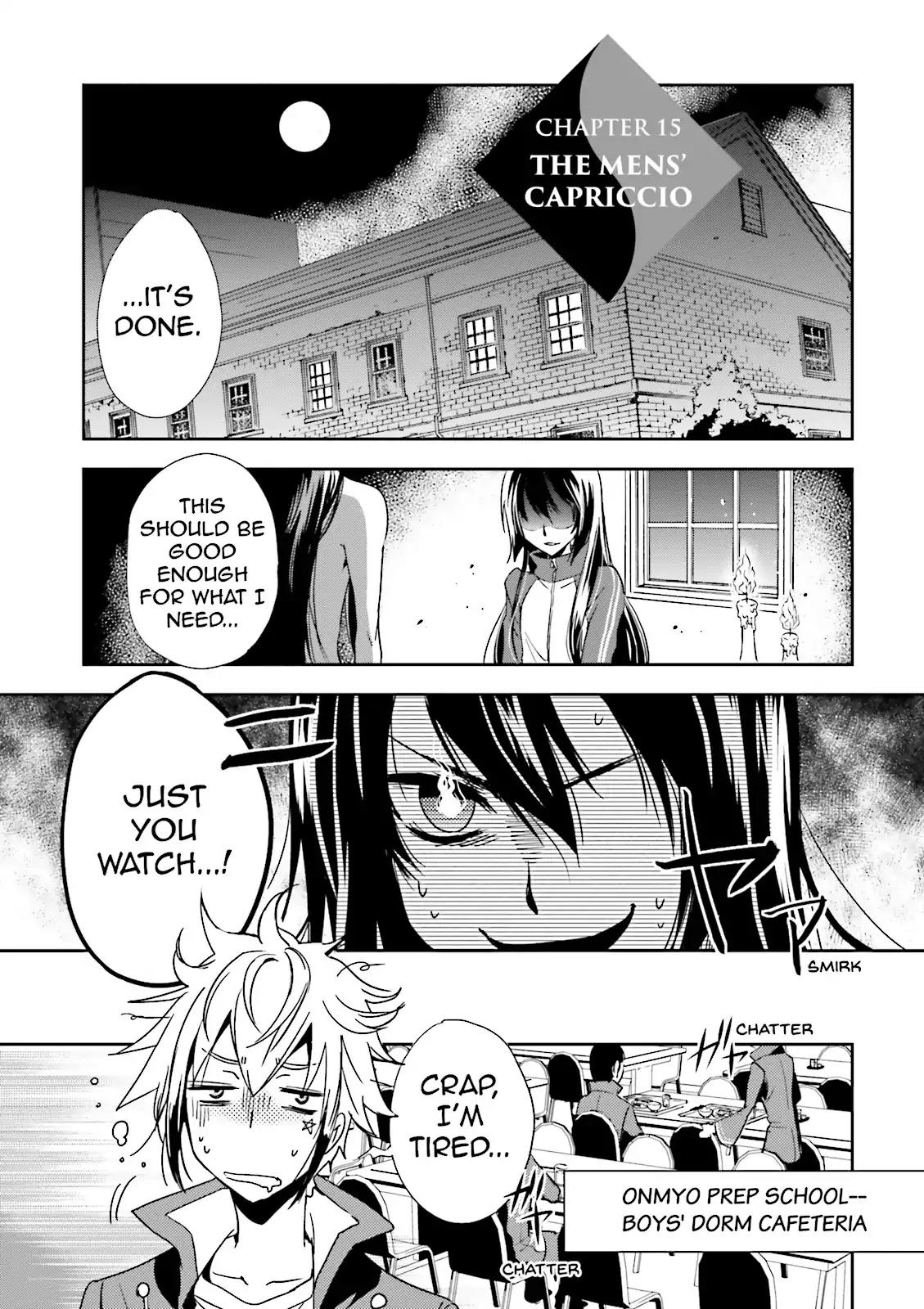Tokyo Ravens Chapter 15 page 1 - Chapter 15: The Men's Capriccio