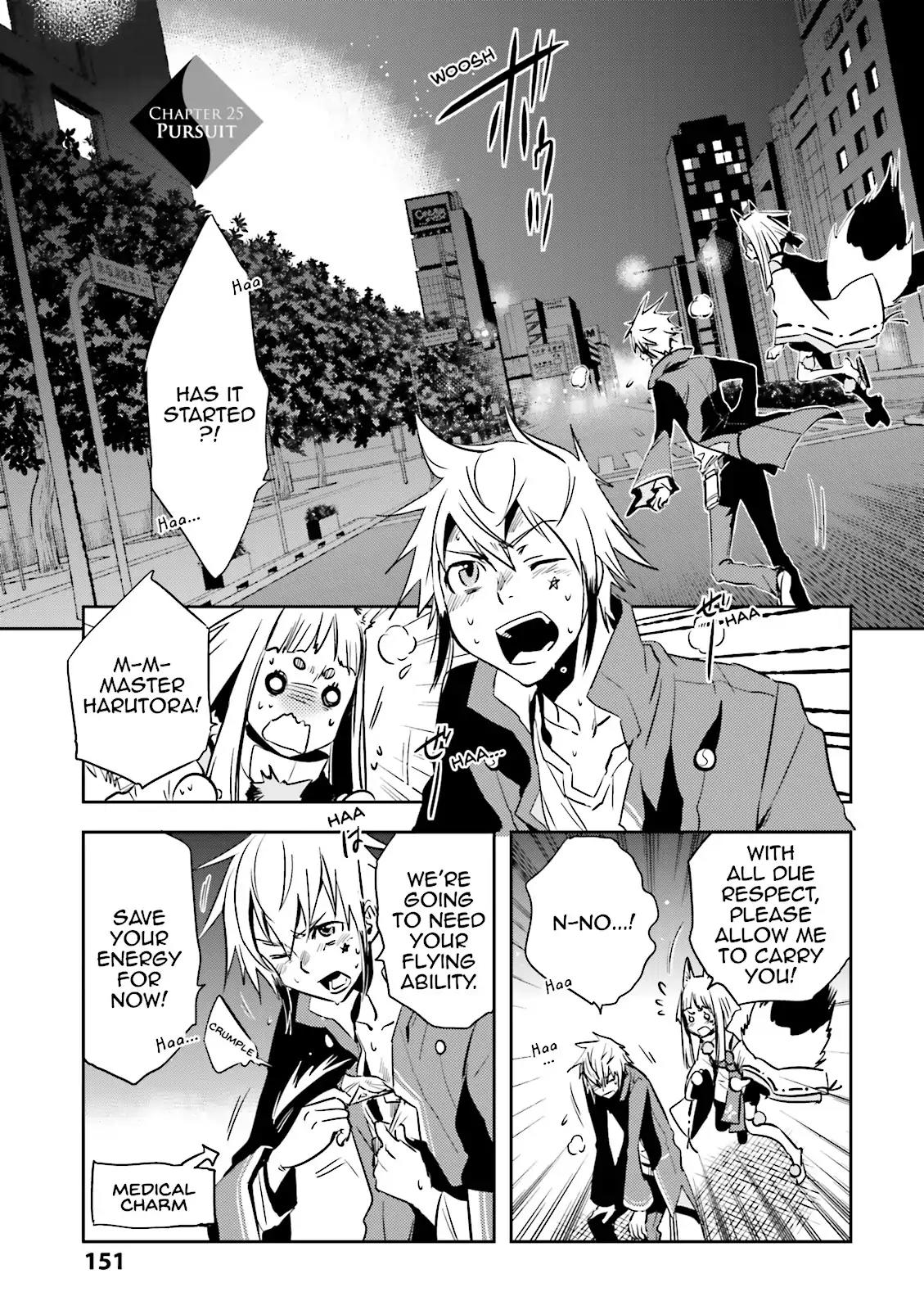 Tokyo Ravens Chapter 25 page 1 - Chapter 25: Pursuit