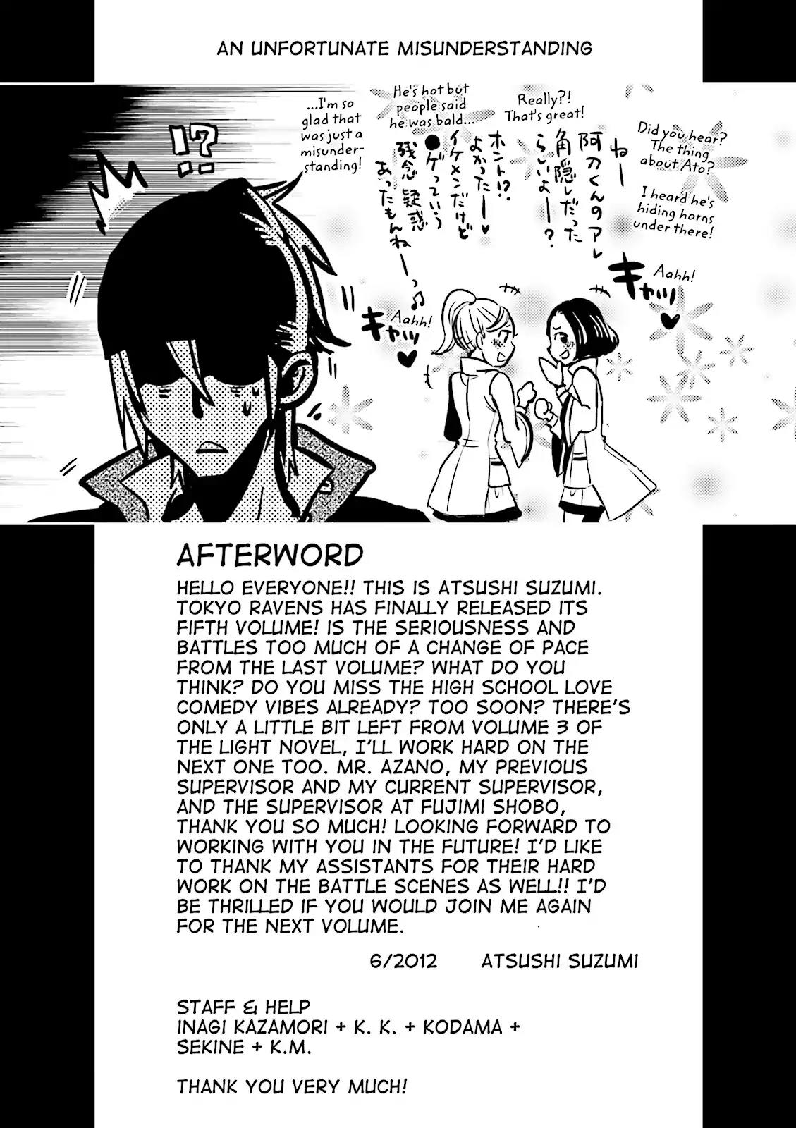 Tokyo Ravens Chapter 25 page 40 - Chapter 25: Pursuit