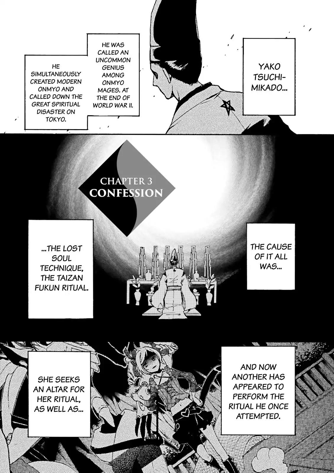 Tokyo Ravens Chapter 3 page 1 - Chapter 3: Confession