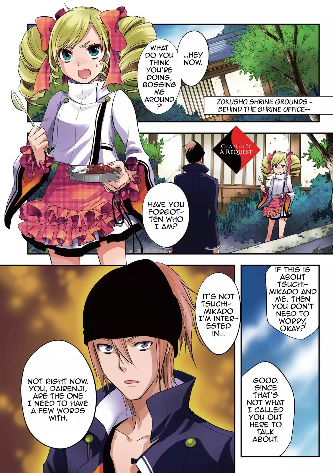 Tokyo Ravens Chapter 36 page 2 - Chapter 36: A Request