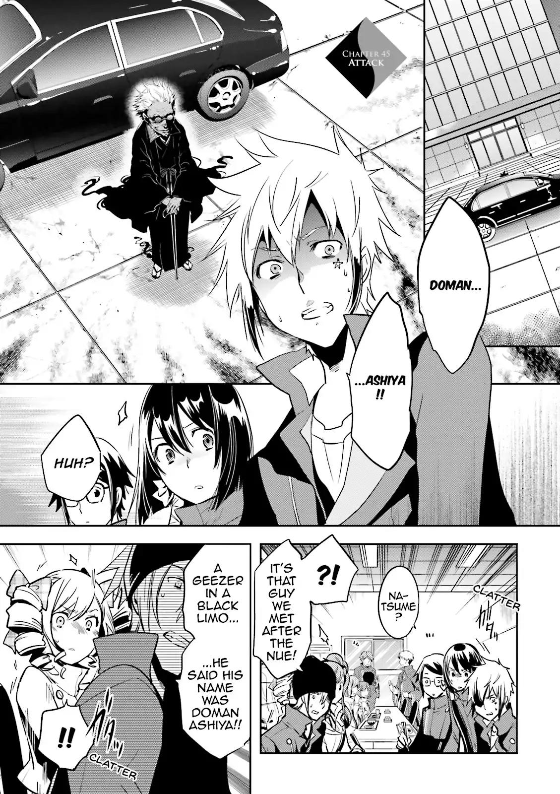 Tokyo Ravens Chapter 45 page 1 - Chapter 45: Attack