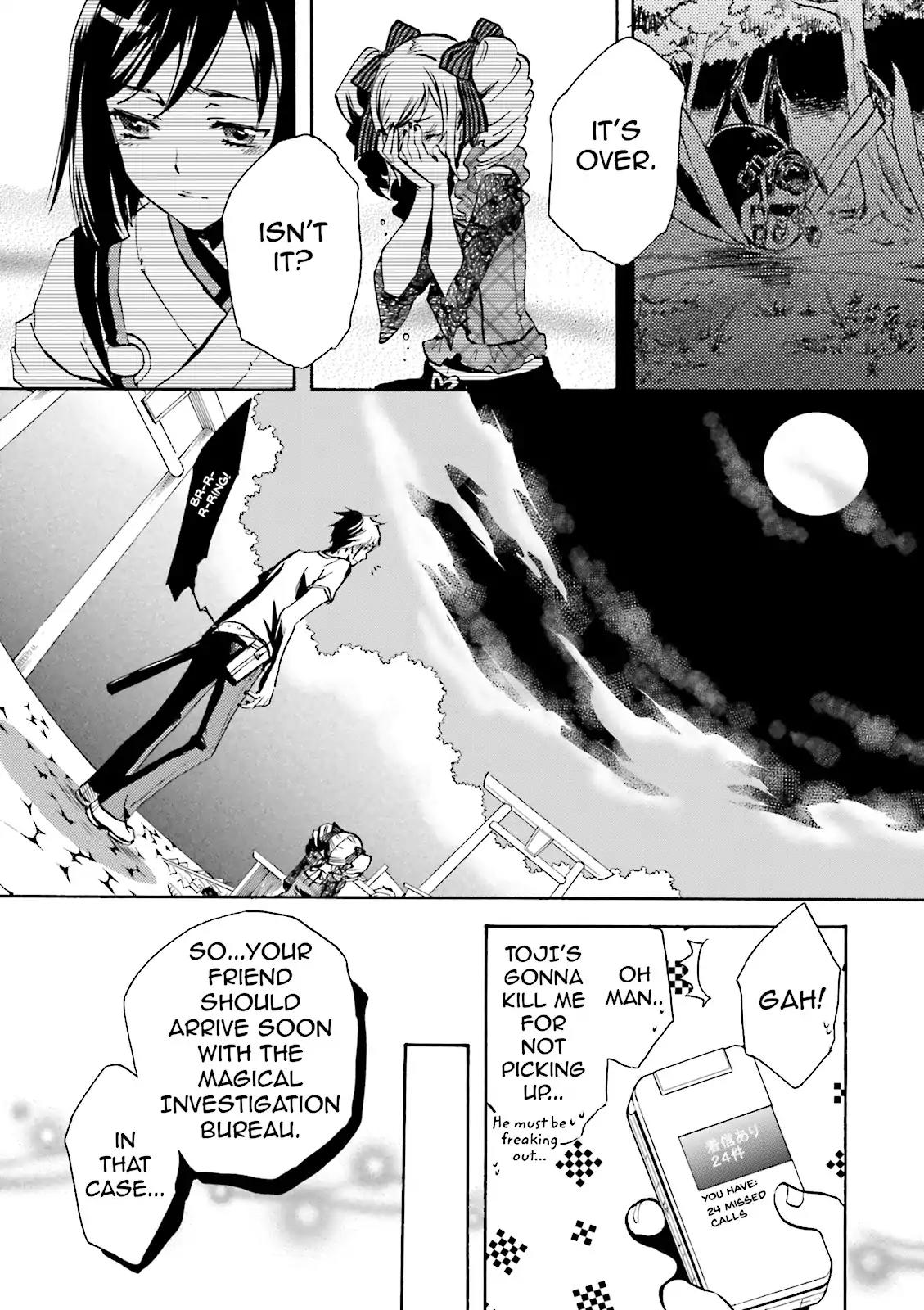 Tokyo Ravens Chapter 5 page 21 - Chapter 5: Resolve