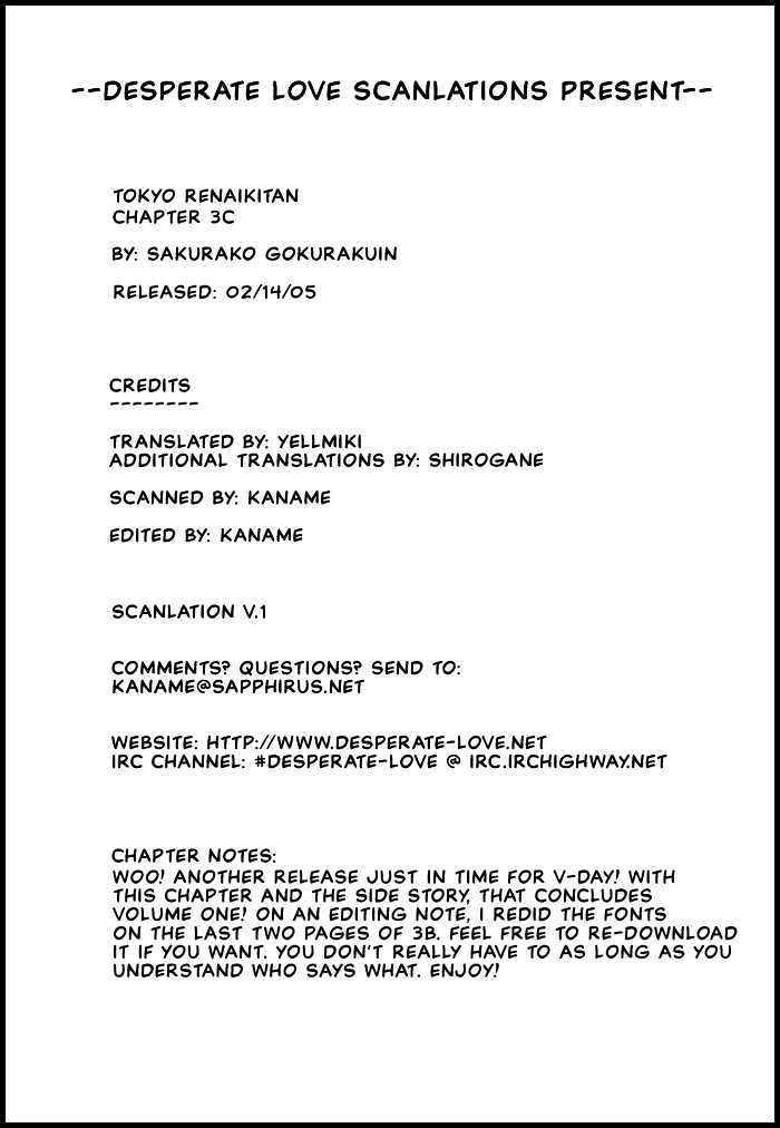 Tokyo Renaikitan Chapter 3.3 page 1 - Chapter 3.3