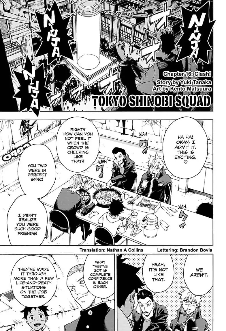 Tokyo Shinobi Squad Chapter 16 page 1 - Chapter 16: Clash!