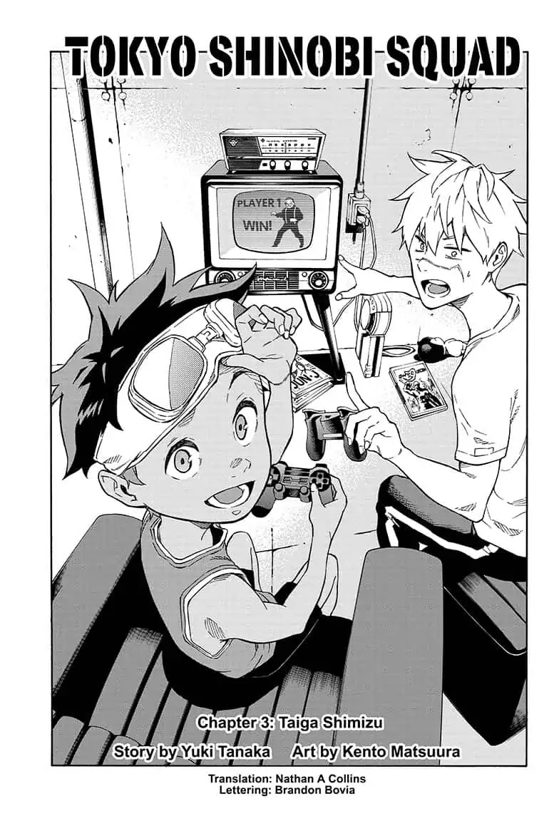 Tokyo Shinobi Squad Chapter 3 page 1 - Chapter 3: Taiga Shimizu